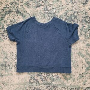 Navy Terry Short Sleeve Top by GAP size XL